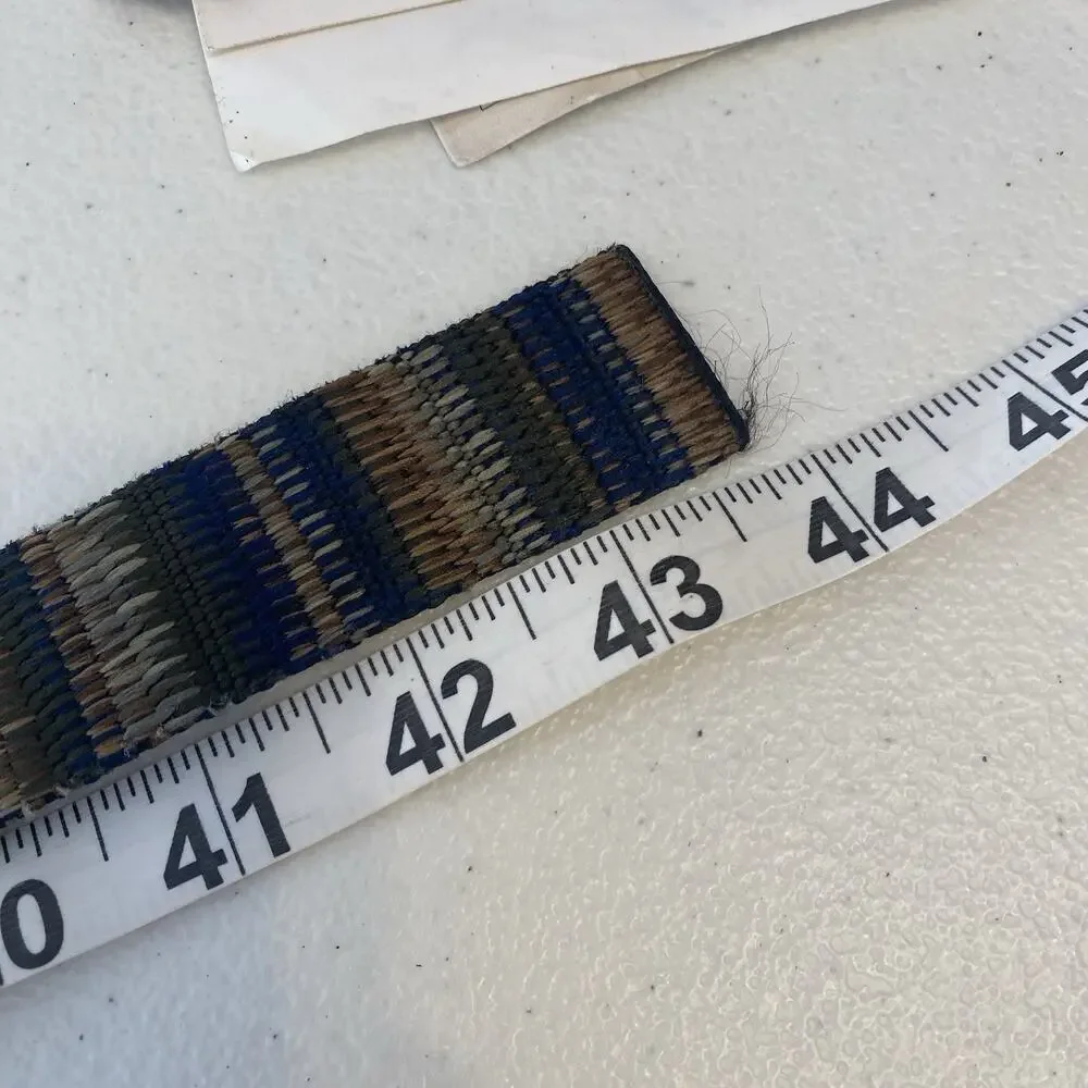 Vintage 90s-Y2K Fabric Belt Unisex Sz L Colorful Tapestry Stripes Boho Western
